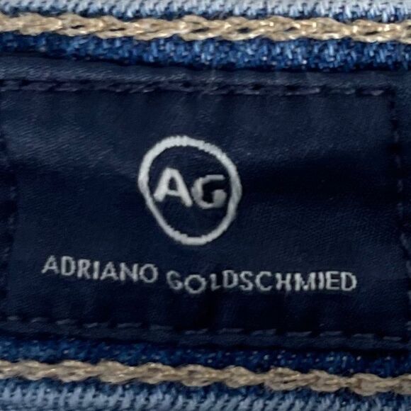 AG Adriano Goldschmied The Stevie Slim Straight Ankle Raw Hem Jeans Sz 26 - Picture 5 of 14